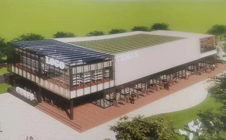 安徽造甲乡农业科技展示中心织物幕墙