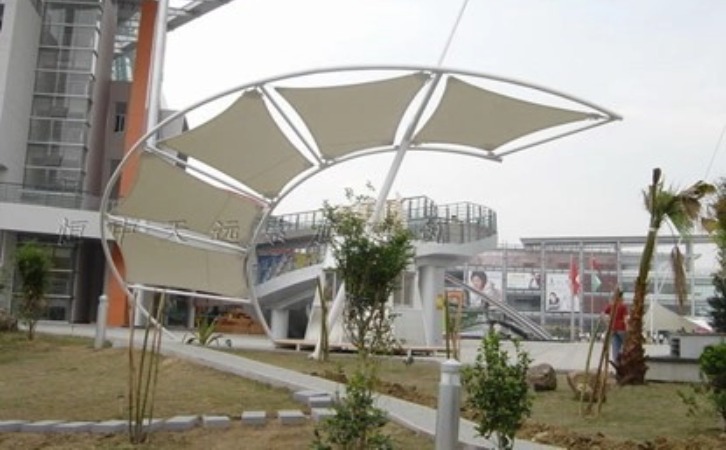福建石狮服装城园区景观棚